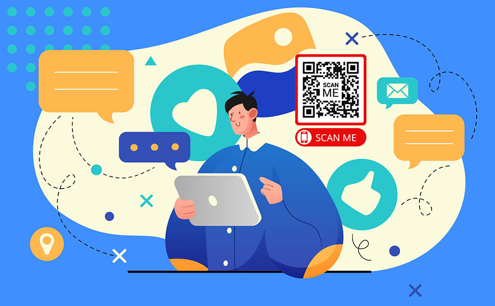 ilustracja artykułu o kodach QR w biznesie